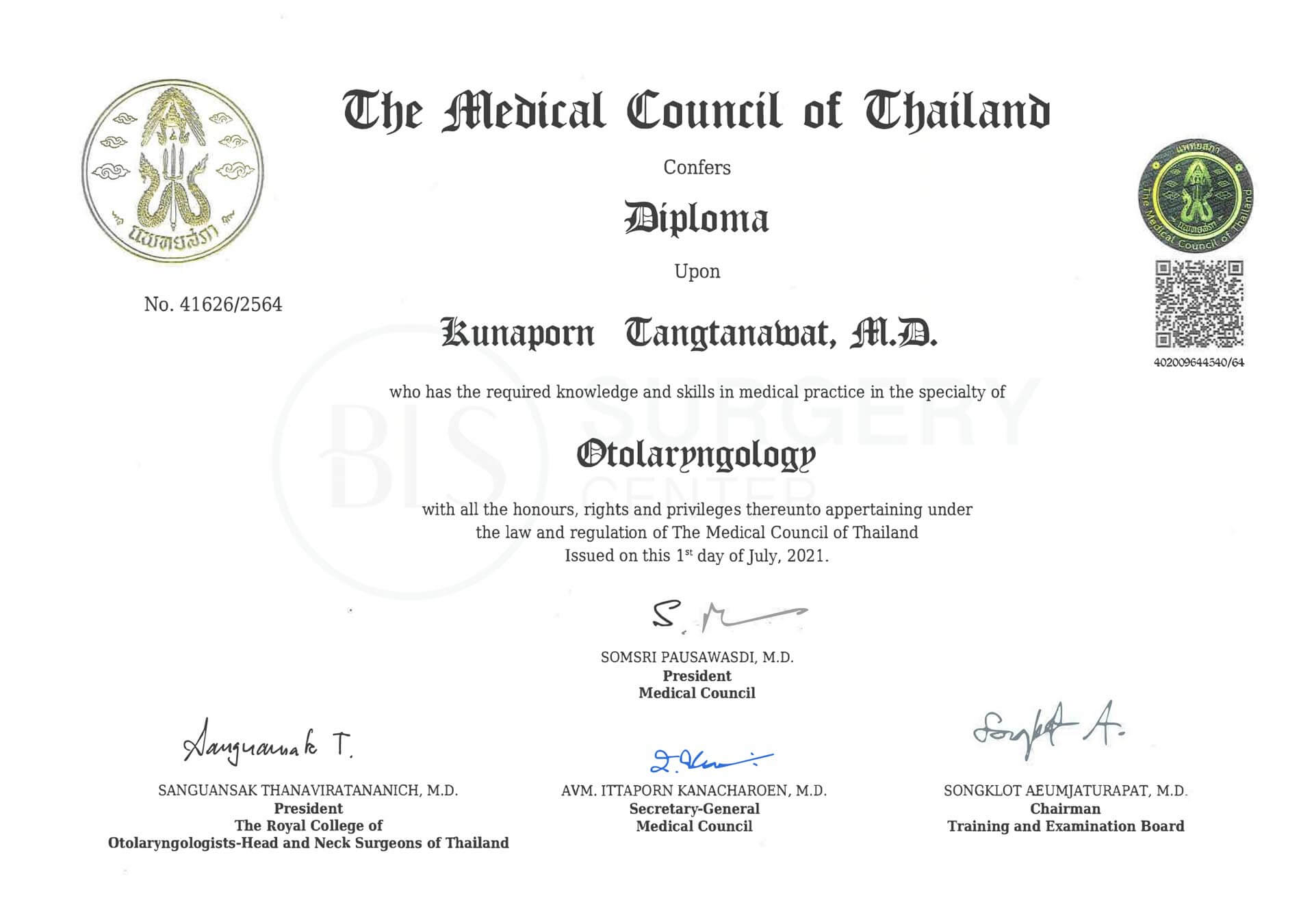 วุฒิบัตรแพทย์เฉพาะทาง โสต ศอ นาสิก (หู คอ จมูก) eng ver | หมอบีม Facial Expert